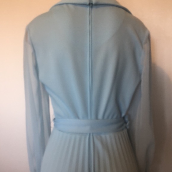 Gorgeous  Vintage  Long baby blue color women’s Dress Size L” - Picture 8 of 15